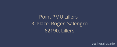 Point PMU Lillers