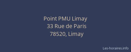 Point PMU Limay