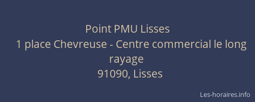 Point PMU Lisses