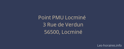 Point PMU Locminé