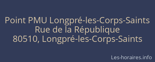 Point PMU Longpré-les-Corps-Saints
