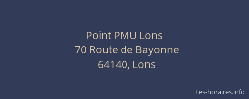 Point PMU Lons