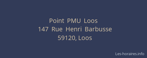 Point  PMU  Loos