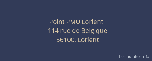 Point PMU Lorient