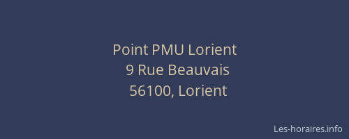 Point PMU Lorient