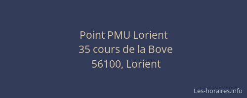 Point PMU Lorient