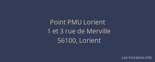 Point PMU Lorient