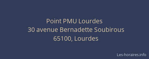 Point PMU Lourdes