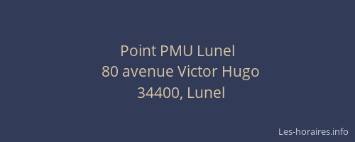 Point PMU Lunel