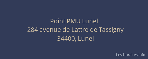 Point PMU Lunel