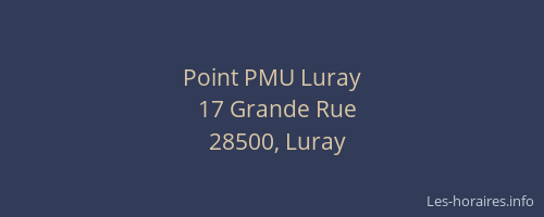 Point PMU Luray
