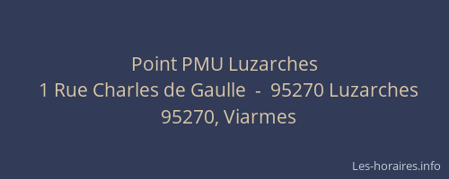 Point PMU Luzarches