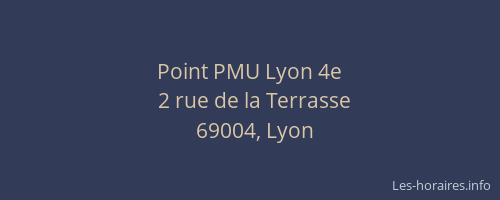 Point PMU Lyon 4e