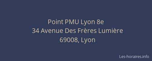 Point PMU Lyon 8e