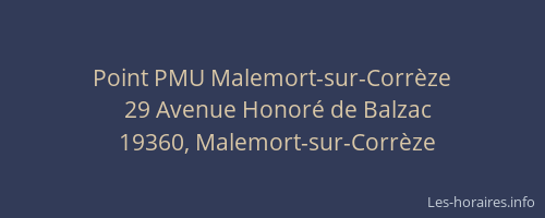 Point PMU Malemort-sur-Corrèze