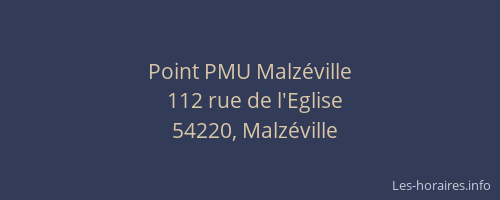 Point PMU Malz&eacute;ville