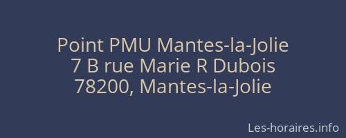 Point PMU Mantes-la-Jolie