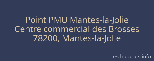 Point PMU Mantes-la-Jolie