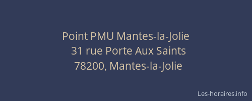 Point PMU Mantes-la-Jolie