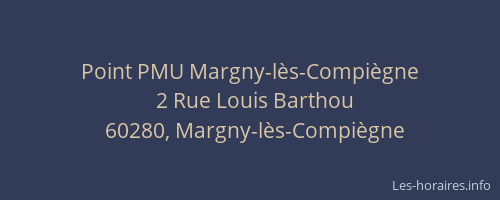Point PMU Margny-lès-Compiègne