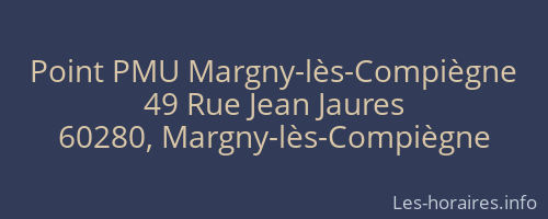Point PMU Margny-lès-Compiègne