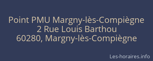 Point PMU Margny-lès-Compiègne