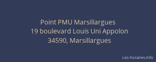 Point PMU Marsillargues