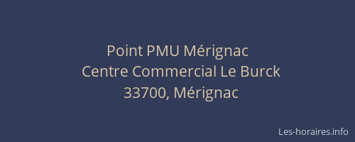 Point PMU M&eacute;rignac