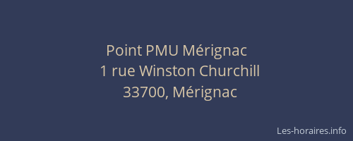 Point PMU M&eacute;rignac