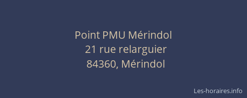 Point PMU Mérindol