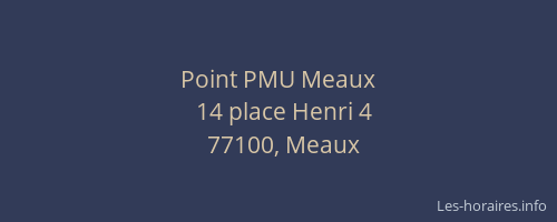 Point PMU Meaux