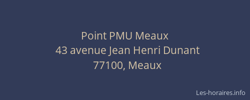 Point PMU Meaux