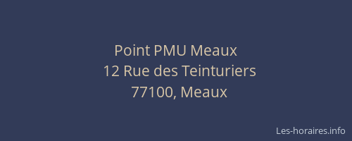 Point PMU Meaux