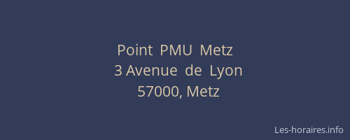 Point  PMU  Metz