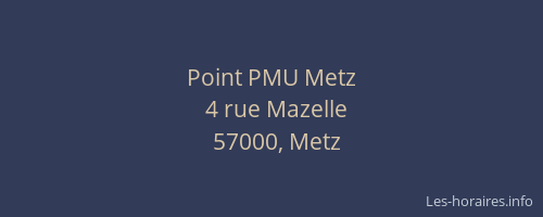 Point PMU Metz