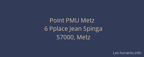 Point PMU Metz