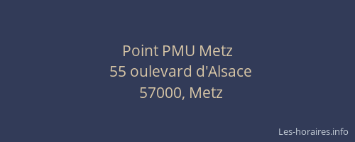 Point PMU Metz