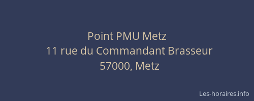 Point PMU Metz