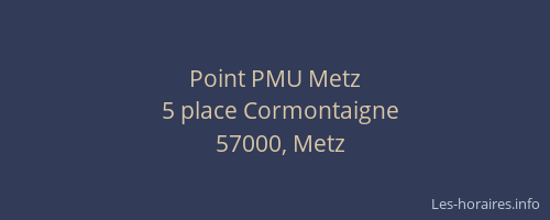 Point PMU Metz