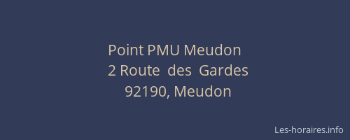 Point PMU Meudon