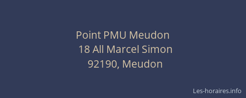 Point PMU Meudon
