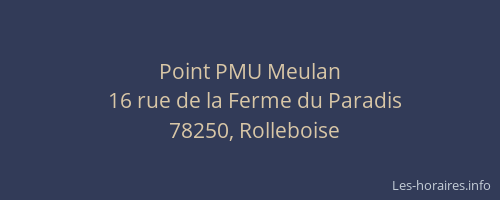 Point PMU Meulan