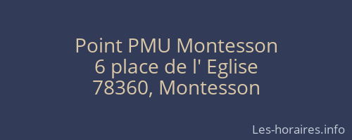 Point PMU Montesson