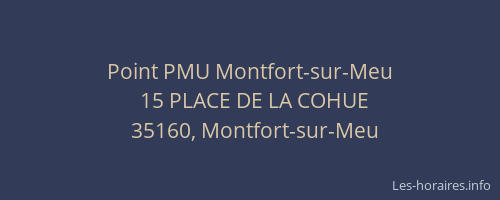 Point PMU Montfort-sur-Meu