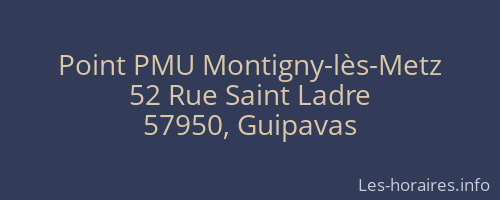 Point PMU Montigny-l&egrave;s-Metz