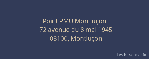 Point PMU Montluçon