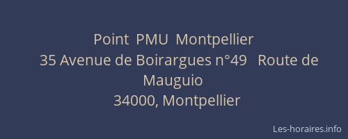 Point  PMU  Montpellier