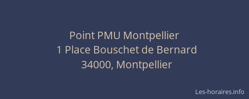 Point PMU Montpellier
