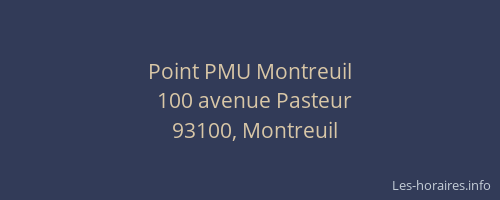 Point PMU Montreuil