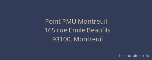 Point PMU Montreuil